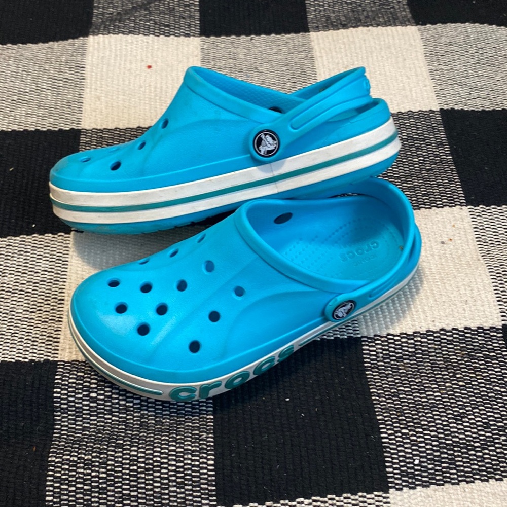 Aqua Blue Crocs